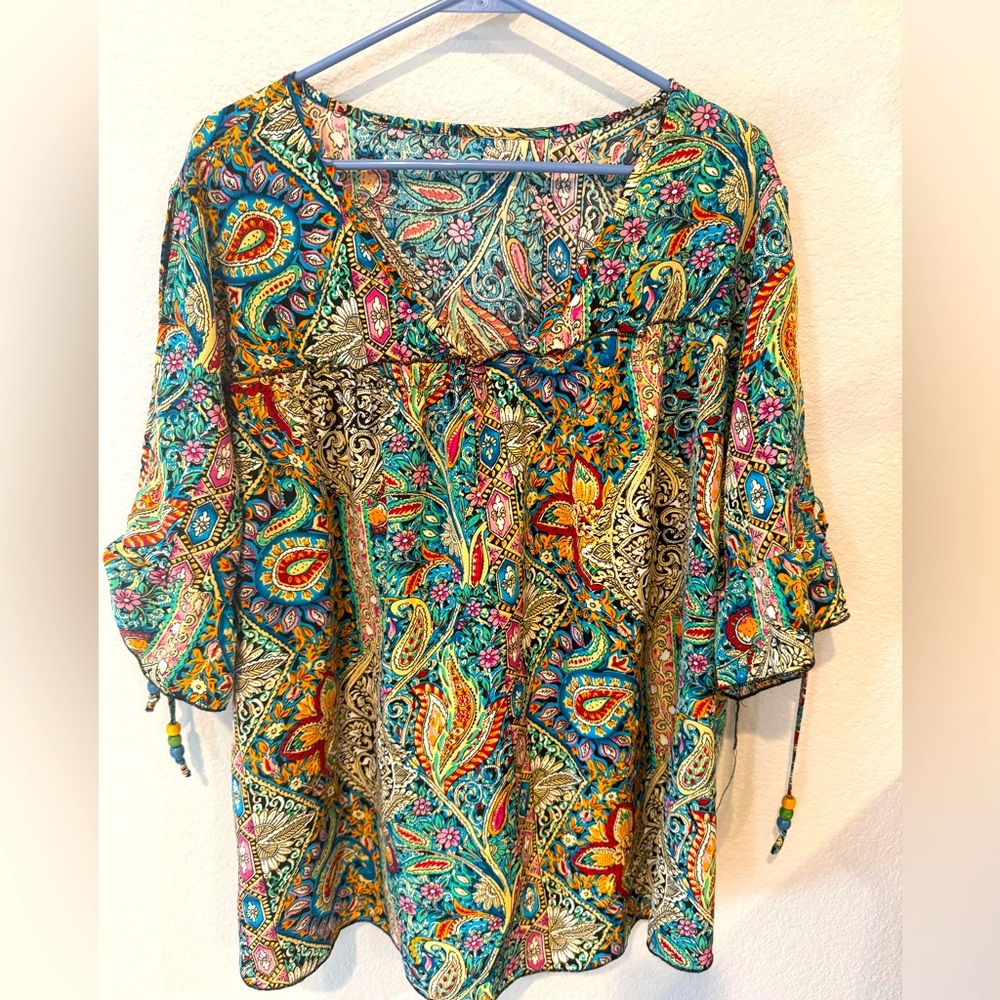 Colorful Paisley Women's Top